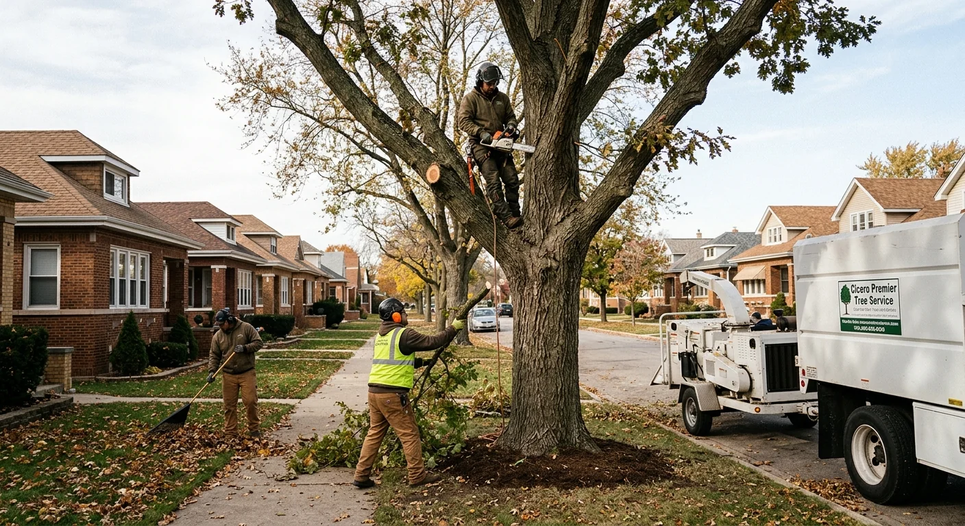 Tree Service service project completed by Cicero Premier Tree Service in Cicero, IL